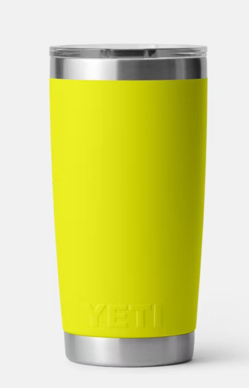 Yellow YETI- Rambler 20 Oz Tumbler With Magslider™ Lid 3 - outdoor apparel and gear