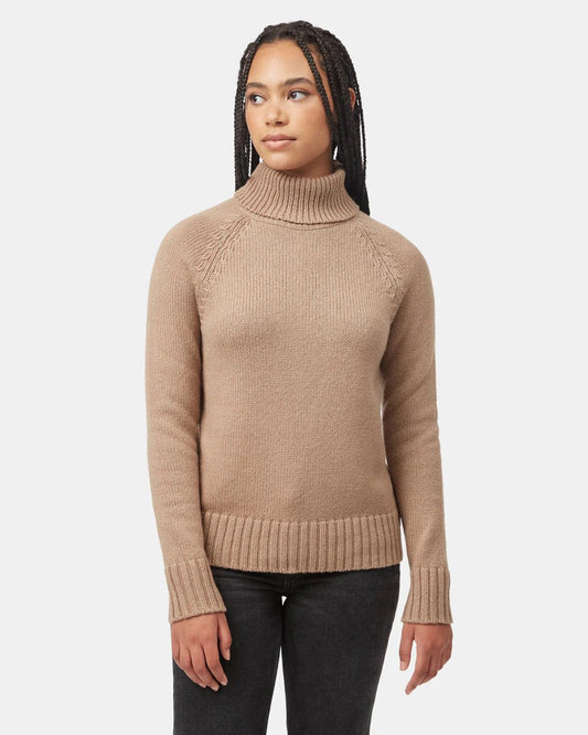 Highline Wool Turtleneck Sweater Women's Ribbed Wool Turtleneck - Coastal Outdoors