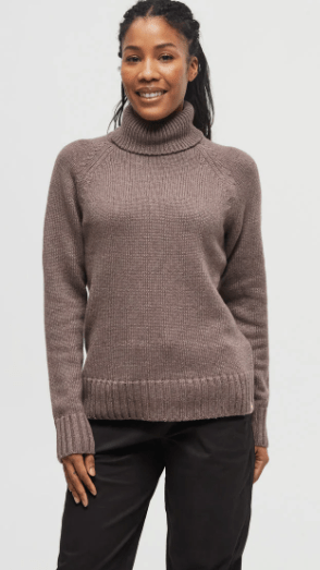 Highline Wool Turtleneck Sweater Women's Ribbed Wool Turtleneck - Coastal Outdoors