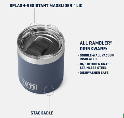 10 oz Stackable Lowball WITH MAGSLIDER™ LID - Coastal Outdoors
