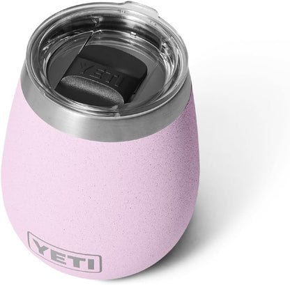 Pink YETI insulated tumbler 10 Oz Wine Tumbler with MagSlider Lid