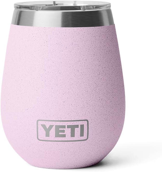 Pink YETI insulated tumbler 10 Oz Wine Tumbler with MagSlider Lid
