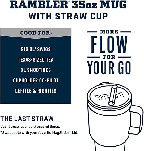 35 oz Straw Mug - Coastal Outdoors