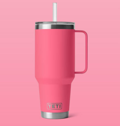 Pink YETI mug with handle and straw Yeti- 42 Oz Straw Mug 4 - outdoor apparel and gear