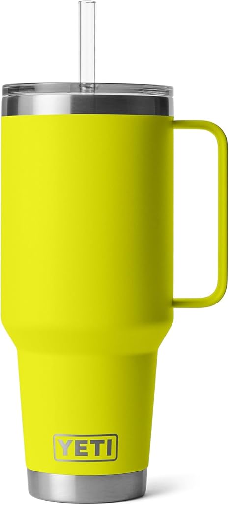 Yellow YETI mug with handle and straw Yeti- 42 Oz Straw Mug 4 - outdoor apparel and gear