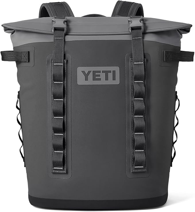 Gray YETI backpack Hopper M Series Backpack Soft Sided Coolers with MagShield Access