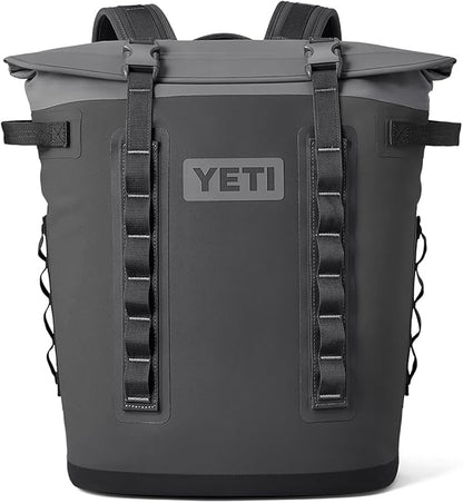 Gray YETI backpack Hopper M Series Backpack Soft Sided Coolers with MagShield Access