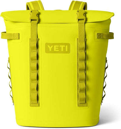 Yellow YETI backpack Hopper M Series Backpack Soft Sided Coolers with MagShield Access
