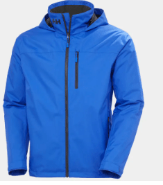 Helly Hansen- Crew Hooded Midlayer Jacket 2 blue with a hood