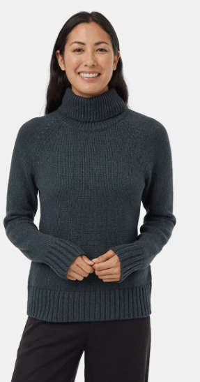 Highline Wool Turtleneck Sweater Women's Ribbed Wool Turtleneck - Coastal Outdoors