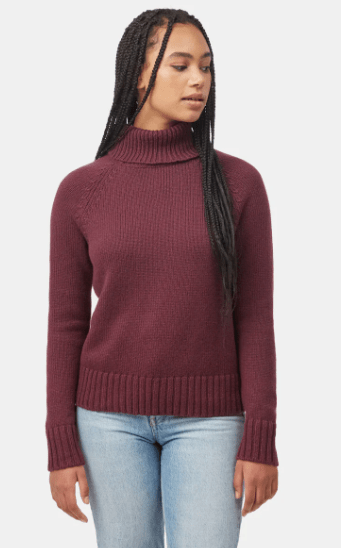 Highline Wool Turtleneck Sweater Women's Ribbed Wool Turtleneck - Coastal Outdoors