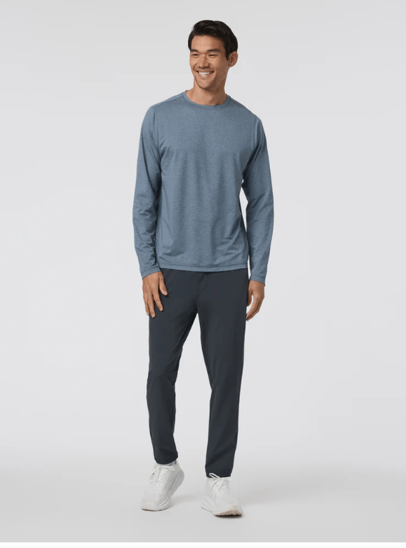  Vuori- Long Sleeve Tradewind Performance Tee 2 1 - outdoor apparel and gear- Blue
