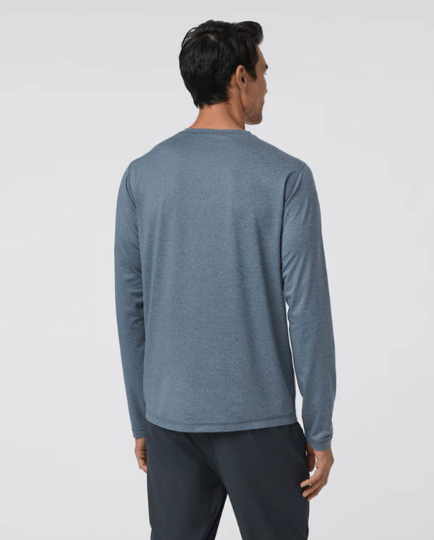  Vuori- Long Sleeve Tradewind Performance Tee 2 1 - outdoor apparel and gear- Blue