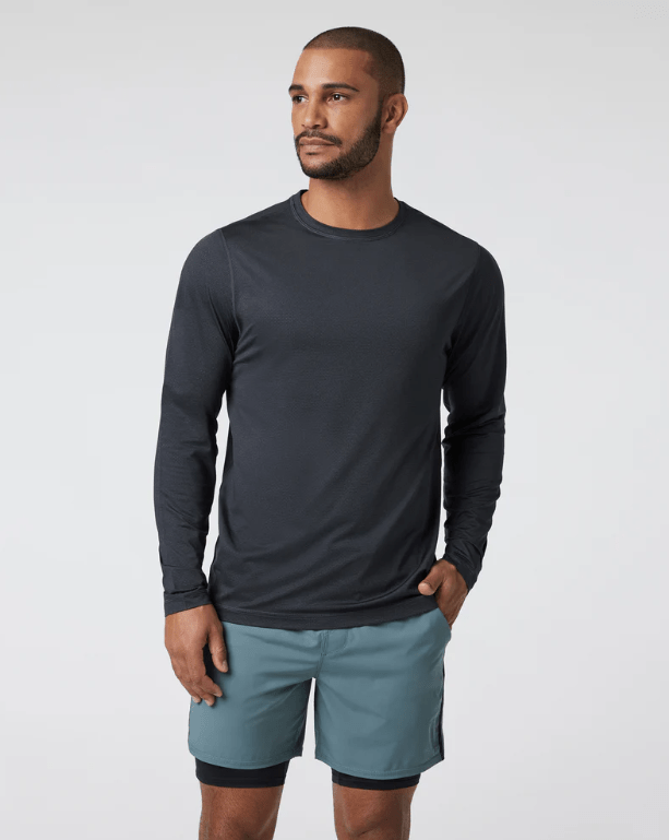  Vuori- Long Sleeve Tradewind Performance Tee 2 1 - outdoor apparel and gear- Black
