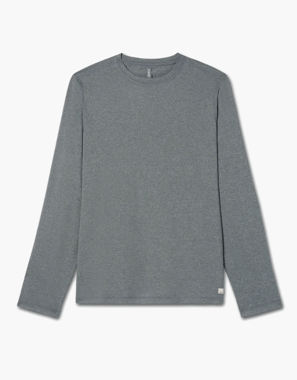  Vuori- Long Sleeve Tradewind Performance Tee 2 1 - outdoor apparel and gear- grey