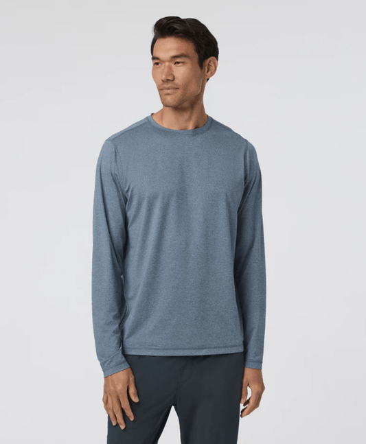  Vuori- Long Sleeve Tradewind Performance Tee 2 1 - outdoor apparel and gear- Blue