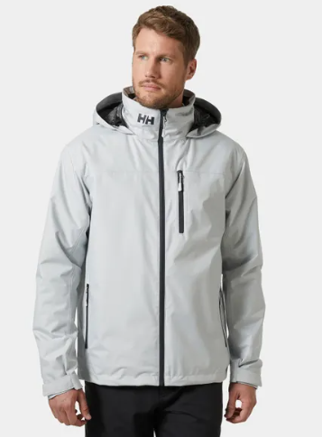 Helly Hansen- Crew Hooded Midlayer Jacket 2 white with a hood