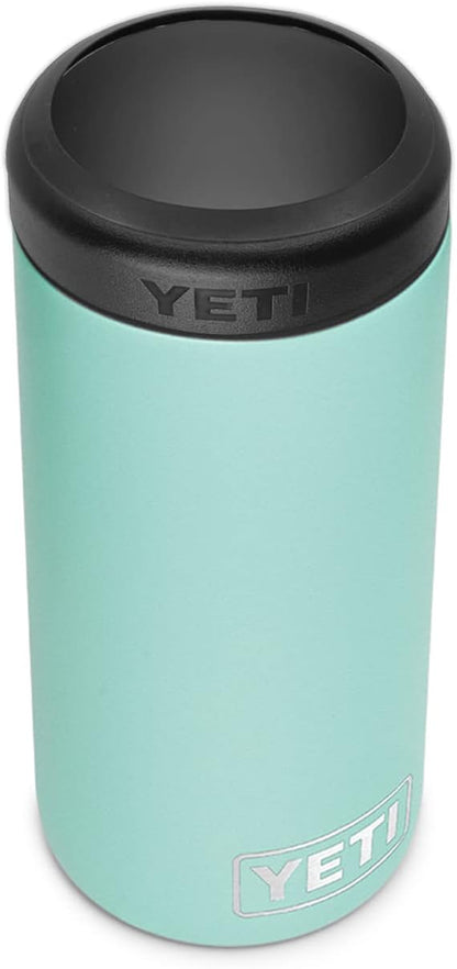YETI can cooler with double-wall vacuum insulation feature  Green seafoam