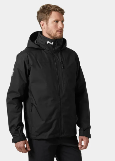 Helly Hansen- Crew Hooded Midlayer Jacket 2 Black with a hood