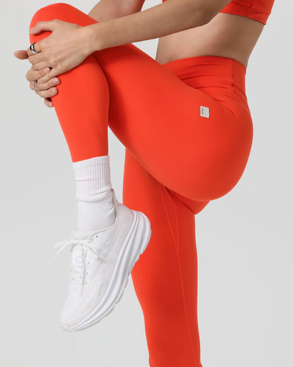 Vuori-   Bright Poppy- Orange AllTheForm Legging - Coastal 