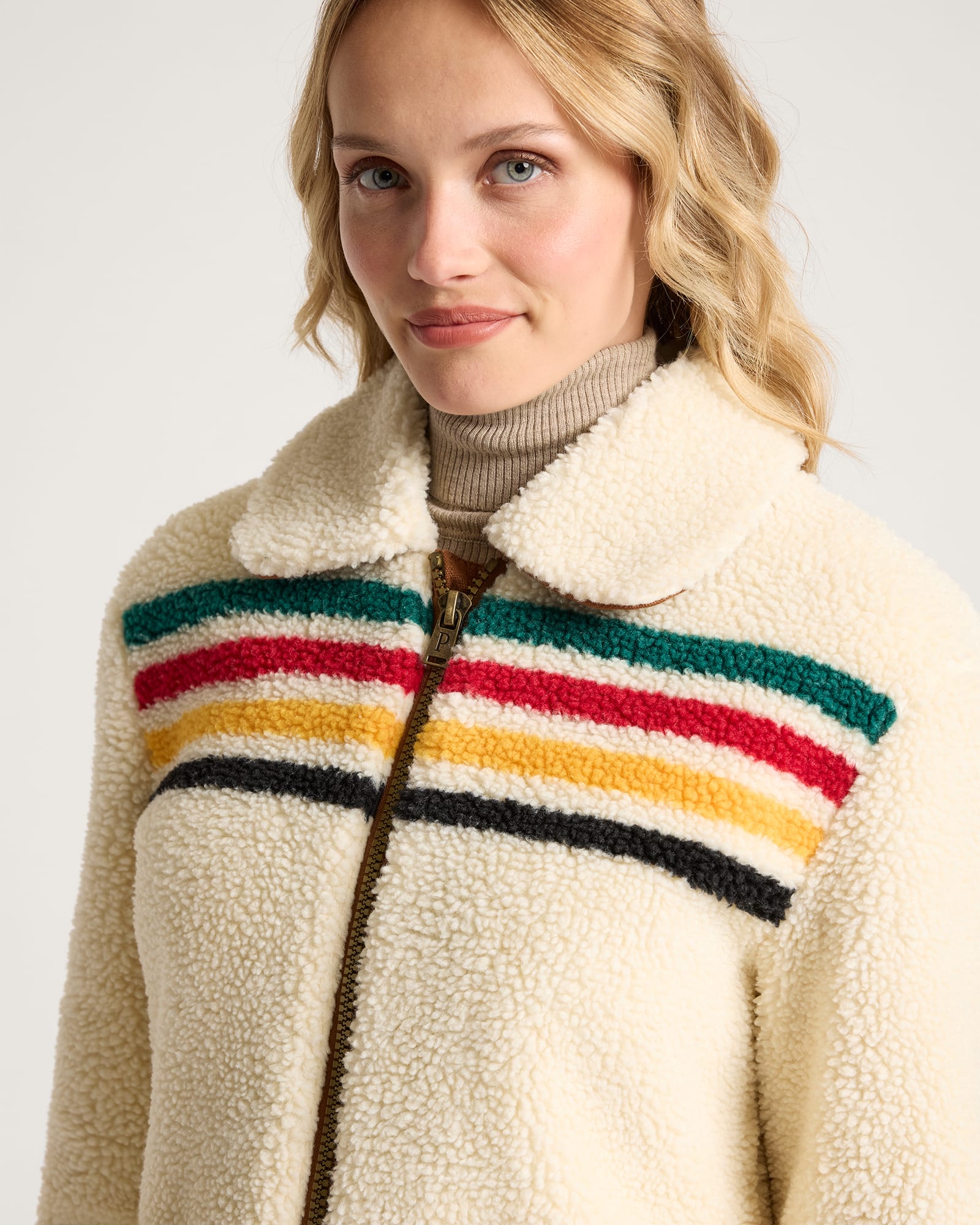 WOMEN'S GLACIER SUNSET SHERPA FLEECE JACKET - Coastal Outdoors