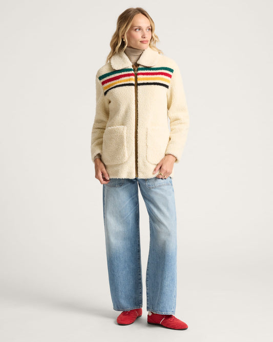 WOMEN'S GLACIER SUNSET SHERPA FLEECE JACKET - Coastal Outdoors